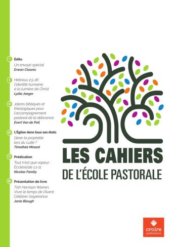 Les Cahiers De L'Ecole Pastorale