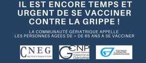 La communauté gériatrique se mobilise contre la grippe