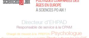 Les formations médico-sociales de Sciences Po Aix : le Master 2 Pro/Recherche "Politiques comparées des âges en Europe"